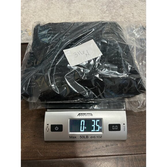 Black Silver Metallic Fringe Trim Scarf One Size Neck Wrap Shawl Acrylic Cozy - Picture 8 of 8